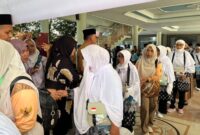 Pelepasan Jamaah Calon Haji Halbar di Kantor Bupati, Selasa (28/4/2026).